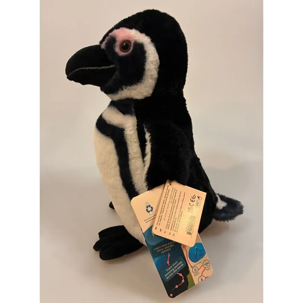 Fahlo Track a Real Penguin Plush Stuffed Animal NWT Interactive Tracking Code